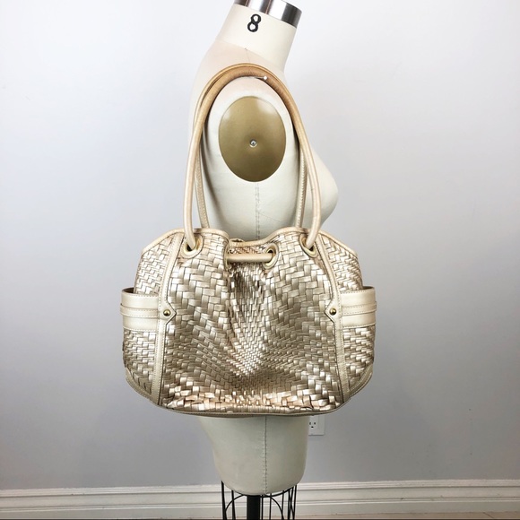 Cole Haan Handbags - Cole Haan Handbag Genevieve Denney Woven Metallic